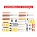 Kit per la robotica educativa composto da oltre 200 blocchi di costruzione e da più di 10 moduli elettronici