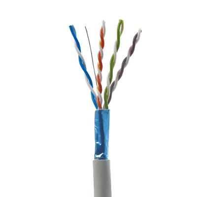Matassa FTP Cat5e rame 0,45mm, 305 metri, 26 AWG, con certificazione CPR, materiale PVC, colore grigio