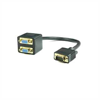 Cavo sdoppiatore da 1 porta VGA(M) a 2 porte VGA(F)