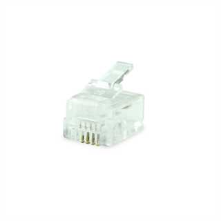 Plug telefonico RJ11, 6P4C, confezione da 50 pezzi