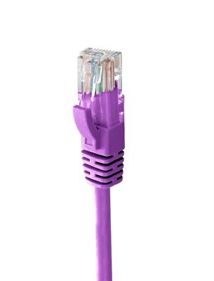 Patch cord UTP CAT6 rame, 24AWG, LSZH,1 metro, colore viola