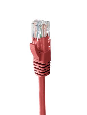Patch cord UTP CAT6 rame, 24AWG, LSZH,3 metri, colore rosso
