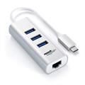 HUB 3x USB3,0 WITH 1x RJ45 GIGA, 1*USB-C