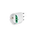 Adattatore Spina 16A 2P+T - Presa Schuko 10A 2P+T, colore bianco