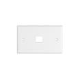 Placca porta frutti 1 posto modello 503, colore bianco