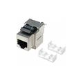 Accoppiatore keystone RJ45 STP CAT5e, colore silver