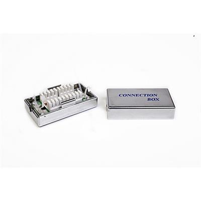 Box di giunzione in metallo per STP CAT5, colore silver