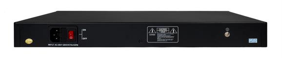 Switch 16 porte fast PoE, 2 porte uplink gigabit, 2 porte SFP fino a 250 metri, con funzione VLAN