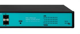 Switch 16 porte fast PoE, 2 porte uplink gigabit, 2 porte SFP fino a 250 metri, con funzione VLAN