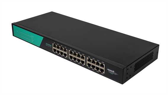 Switch unmanged 24 porte fast, per armadi rack 19