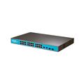 Switch unmanaged 24 porte fast PoE, 2 porte uplink gigabit, 2 porte SFP
