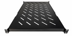 Mensola estraibile per armadi rack 19 profondità 730mm, colore nero