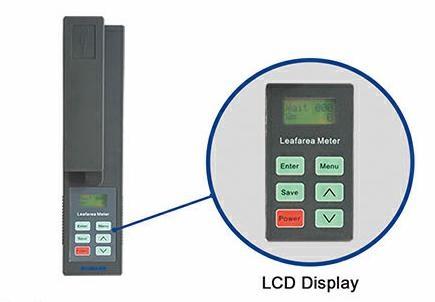 Misuratore area fogliare portatile, unità di misura mm²/cm² precisione ± 2%, risoluzione 0.01 cm², mis. Lunghezza = 1000mm, mis. Larghezza = 160mm, mis. Spessore = 8mm, porta dati RS232