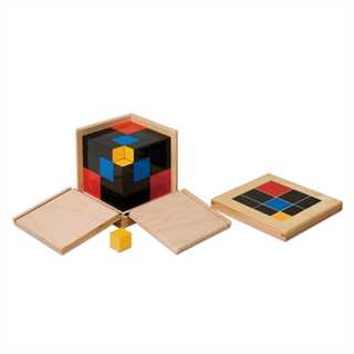Cubo del trinomio in legno