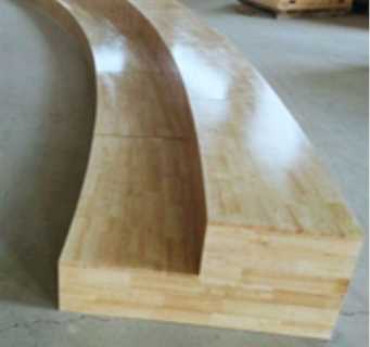 Tribuna in legno con 2 livelli di seduta