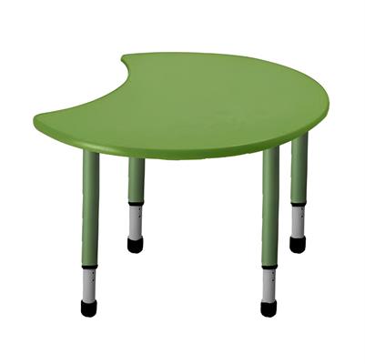 Tavolo modulare modello Moon, altezza regolabile 55-75cm, colore verde