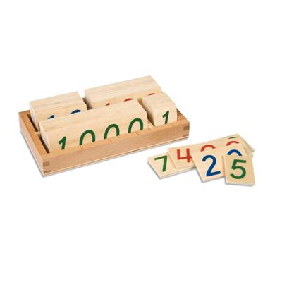 Set di tessere numeriche in legno large