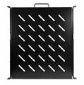 Mensola estraibile per armadi rack 19 profondità 530mm, colore nero