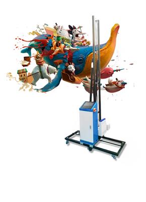 Stampante murales doppia testina UV massima altezza di stampa 2,5m