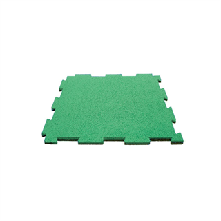 Playground dimensioni 1000x1000 mm; spessore 25 mm; peso 22,3 kg; colore verde (singola mattonella)