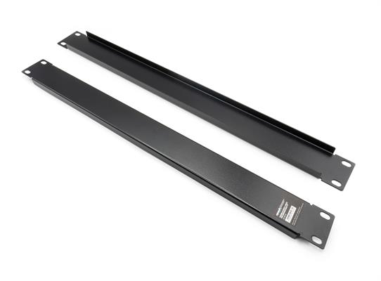 Pannello cieco per armadi rack 19, 1 unità, colore nero (Confezione  da 2 pezzi)