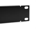 Pannello cieco per armadi rack 19, 1 unità, colore nero (Confezione  da 2 pezzi)