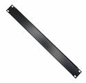 Pannello cieco per armadi rack 19, 1 unità, colore nero (Confezione  da 2 pezzi)