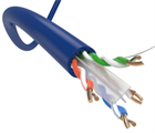 Matassa U/UTP Cat6A rame, 305 metri, 23 AWG, LSZH, ECA, colore blu