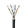 Matassa U/UTP CAT. 6 Rame 0.56mm 23AWG 305m PVC+PE Nero, da esterno, CPR Fca (PASS FLUKE)