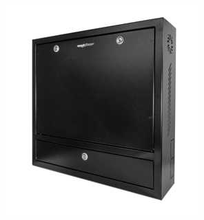 Box di sicurezza per DVR/Notebook in metallo 58x55x15cm, colore nero