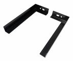 Staffa di supporto “l” per Rack prof. 450 mm nero (cf. 2 pz.)