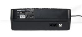 Gruppo di continuità 850VA/510W,Linea Active Plug,8 uscite Schuko (4 protezione da sovratensioni e 4 con battery backup e protezione da sovratensioni,1 batteria 12V/8Ah,1 porta USB, 2 porte TEL/MODEM