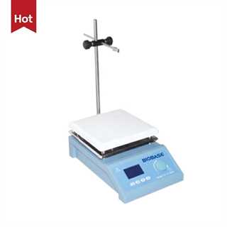 Agitatore magnetico con piatto riscaldato in ceramica, capacità max 5L, velocità 200-2000rpm, temperatura 350°C