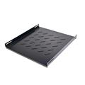 Mensola fissa per armadi rack 19, profondità 350mm, 1 unità, colore nero