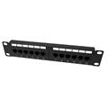 Patch panel cat6 U/UTP per armadi rack 10, colore nero